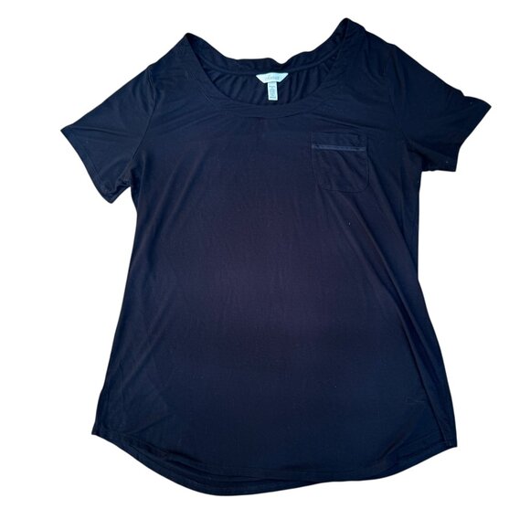 Soma Black Short Sleeve Lounge Tee (Size M) - Picture 1 of 6